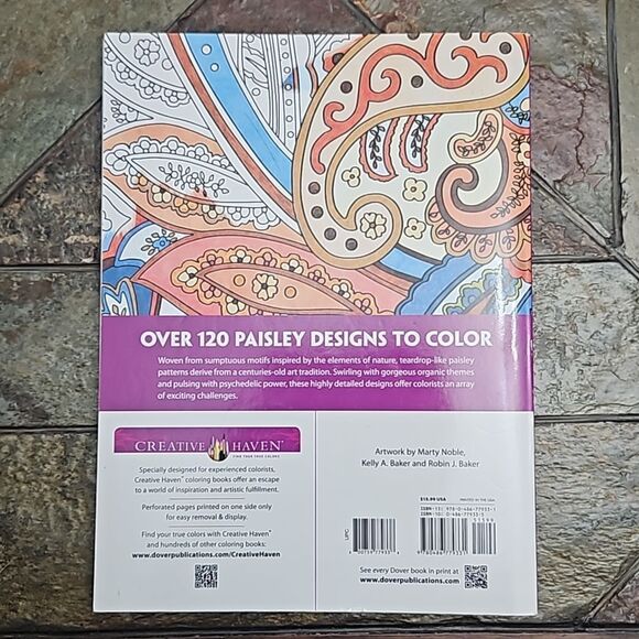Paisley adult coloring book like new - Picture 5 of 5